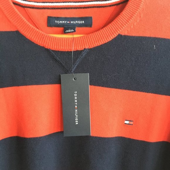 NWT Tommy Hilfiger Men's Crew Neck Cotton Sweater - Picture 6 of 13